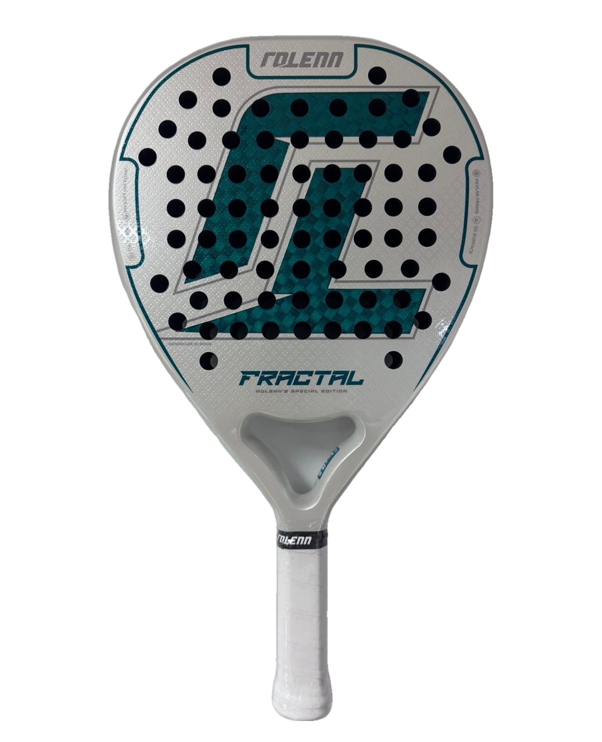 Fractal Skyline Padel Racket on white